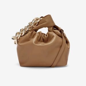 DeMellier THE SANTA MONICA WITH CHAIN
deep toffee smooth color.